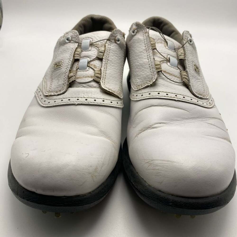 FootJoy DryJoys BOA Golf Shoes Size 8 White Leather